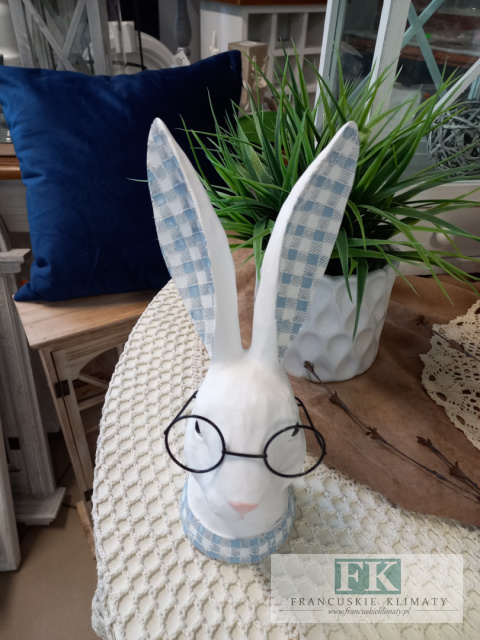 FIGURA KRÓLIK ZAJĄC 28 CM OKULARY FIGURA KRÓLIK ZAJĄC 28 CM OKULARY