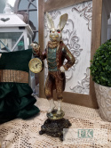 KRÓLIK Z ZEGAREM FIGURA ZAJĄC 43  CM