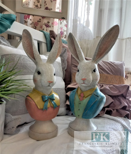 PRZEPIĘKNA FIGURA POPIERSIE KRÓLIK ZAJĄC 42 CM