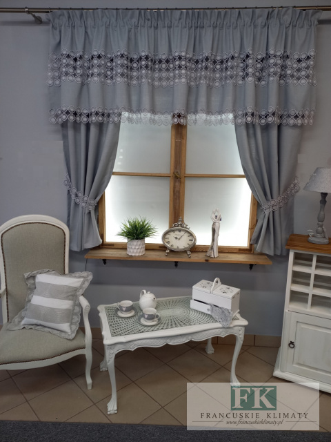 PRZEPIĘKNY KOMPLET SZARY, GIPIURA 160 cm PRZEPIĘKNY KOMPLET SZARY, GIPIURA 160 cm