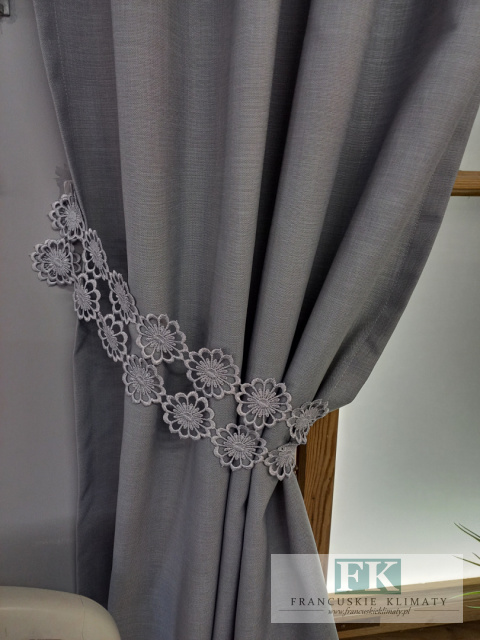PRZEPIĘKNY KOMPLET SZARY, GIPIURA 160 cm PRZEPIĘKNY KOMPLET SZARY, GIPIURA 160 cm