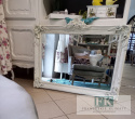 LUSTRO POZIOME 107 x 86 W BIAŁEJ OZDOBNEJ RAMIE VINTAGE, SHABBY LUSTRO POZIOME 107 x 86 W BIAŁEJ OZDOBNEJ RAMIE VINTAGE, SHABBY