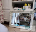 LUSTRO POZIOME 107 x 86 W BIAŁEJ OZDOBNEJ RAMIE VINTAGE, SHABBY LUSTRO POZIOME 107 x 86 W BIAŁEJ OZDOBNEJ RAMIE VINTAGE, SHABBY