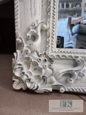LUSTRO POZIOME 107 x 86 W BIAŁEJ OZDOBNEJ RAMIE VINTAGE, SHABBY LUSTRO POZIOME 107 x 86 W BIAŁEJ OZDOBNEJ RAMIE VINTAGE, SHABBY