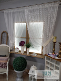 FIRANA PODWIĄZYWANA ANIA 160/420 , TIUL HAFT, SHABBY , VINTAGE , RETRO