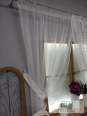 FIRANA PODWIĄZYWANA ANIA 160/420 , TIUL HAFT, SHABBY , VINTAGE , RETRO