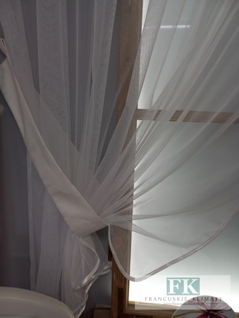 FIRANA PODWIĄZYWANA ANIA 160/420 , TIUL HAFT, SHABBY , VINTAGE , RETRO