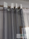 KOMPLET FIRANA +BOKI ,,SIATECZKA " SZARA 250\140 CM
