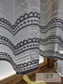 KOMPLET FIRANA +BOKI ,,SIATECZKA " SZARA 250\140 CM