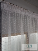 KOMPLET FIRANA +BOKI ,,SIATECZKA " SZARA 250\140 CM
