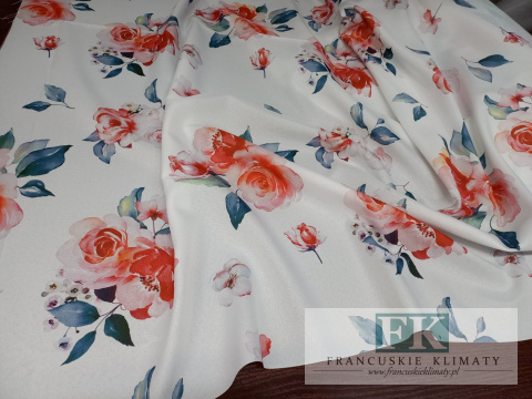 MATERIAŁ TKANINA KWIATY 140 szer KWIATY PROWANSJA , SHABBY MATERIAŁ TKANINA KWIATY 140 szer KWIATY PROWANSJA , SHABBY
