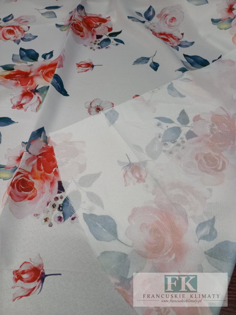 MATERIAŁ TKANINA KWIATY 140 szer KWIATY PROWANSJA , SHABBY MATERIAŁ TKANINA KWIATY 140 szer KWIATY PROWANSJA , SHABBY