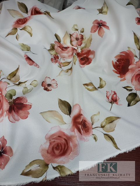 TKANINA MATERIAŁ KWIATY 145 szer KWIATY PROWANSJA , SHABBY TKANINA MATERIAŁ KWIATY 145 szer KWIATY PROWANSJA , SHABBY