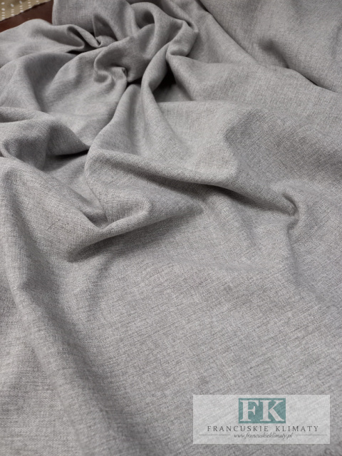 TKANINA MATERIAŁ ZASŁONOWY , OBRUSOWY SZER 160 CM SZARY MELANŻ