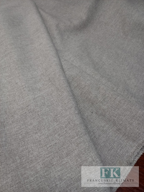 TKANINA MATERIAŁ ZASŁONOWY , OBRUSOWY SZER 160 CM SZARY MELANŻ