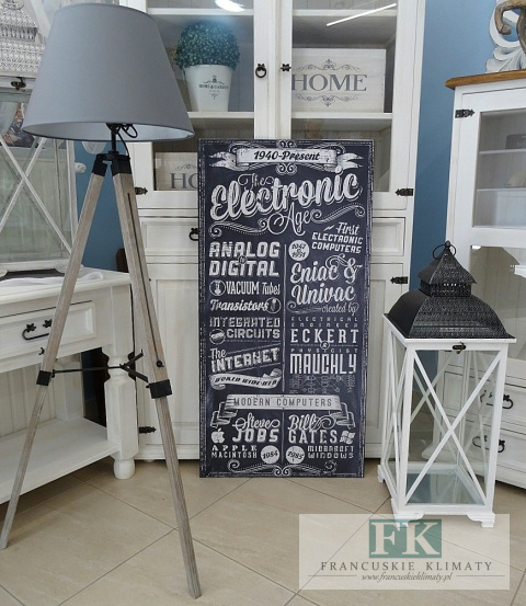 OBRAZ NA PŁÓTNIE 140 X 70 RETRO PROWANSJA SHABBY płótno CUDO OBRAZ NA PŁÓTNIE 140 X 70 RETRO PROWANSJA SHABBY płótno CUDO