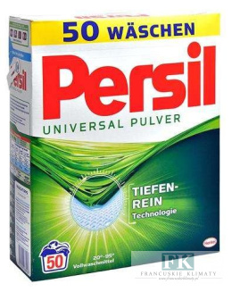 PERSIL 50 PRAŃ 3,25 KG UNIVERSAL PULVER PROSZEK DO TKANIN BIAŁYCH i KOLOROWYCH CHEMIA NIEMIECKA