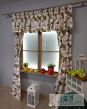 PIĘKNY WIOSENNY KOMPLET ,, PTAKI " ZASŁONY + LAMBREKIN 140\250 cm PIĘKNY WIOSENNY KOMPLET ,, PTAKI " ZASŁONY + LAMBREKIN 140\250 cm