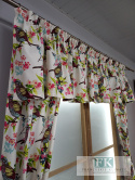 PIĘKNY WIOSENNY KOMPLET ,, PTAKI " ZASŁONY + LAMBREKIN 140\250 cm PIĘKNY WIOSENNY KOMPLET ,, PTAKI " ZASŁONY + LAMBREKIN 140\250 cm