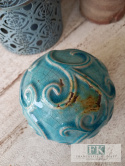 KULA CERAMICZNA śred. 12 cm turkus / mięta