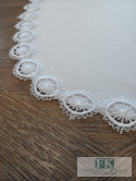 BIEŻNIK GIPIURA 120/ 50 CM BIEL PROWANSJA SHABBY CHIC VINTAGE BIEŻNIK GIPIURA 120/ 50 CM BIEL PROWANSJA SHABBY CHIC VINTAGE