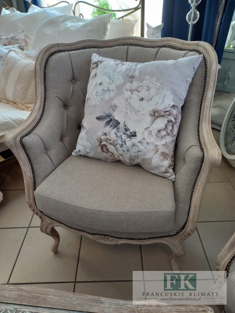 PODUSZKA 45 CM VELVET welwet KWIATY STYL FRANCUSKI