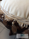 EKSLUZYWNA PODUSZKA fi 50 CM KREM, VELVET welwet chwosty EKSLUZYWNA PODUSZKA fi 50 CM KREM, VELVET welwet chwosty