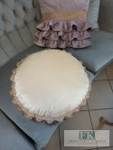 EKSLUZYWNA PODUSZKA fi 50 CM KREM, VELVET welwet chwosty EKSLUZYWNA PODUSZKA fi 50 CM KREM, VELVET welwet chwosty