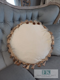 EKSLUZYWNA PODUSZKA fi 50 CM KREM, VELVET welwet chwosty EKSLUZYWNA PODUSZKA fi 50 CM KREM, VELVET welwet chwosty