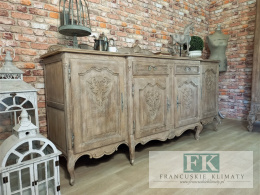 FRANCUSKA KOMODA 221cm DĄB antyczne drewno