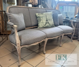 FRANCUSKA SOFA/kanapa dąb 5 elem. ANTYCZNE DREWNO