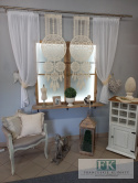 KPL. FIRANA PODWIĄZYWANA + 2 ŁAPACZE SNÓW PANEL KREM wys: 160 LOFT, BOHO KPL. FIRANA PODWIĄZYWANA + 2 ŁAPACZE SNÓW PANEL KREM wys: 160 LOFT, BOHO