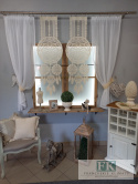 KPL. FIRANA PODWIĄZYWANA + 2 ŁAPACZE SNÓW PANEL KREM wys: 160 LOFT, BOHO KPL. FIRANA PODWIĄZYWANA + 2 ŁAPACZE SNÓW PANEL KREM wys: 160 LOFT, BOHO