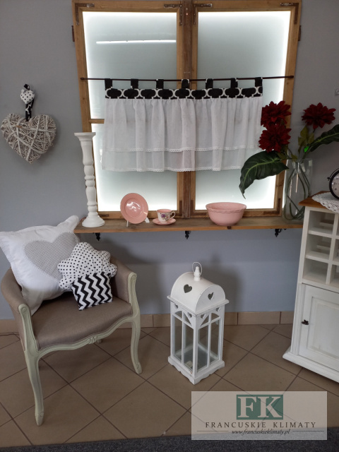 LAMBREKIN zazdroska 100/50 shabby bawełna CZARNE MAROKO