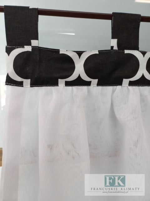 LAMBREKIN zazdroska 100/50 shabby bawełna CZARNE MAROKO