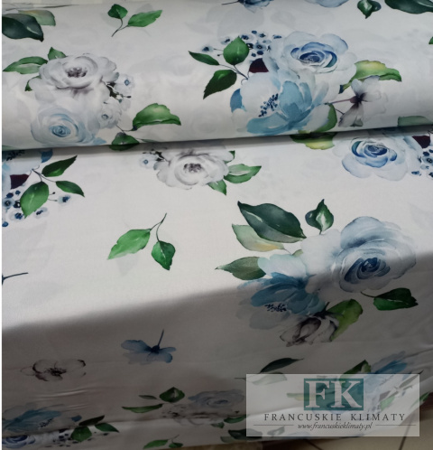MATERIAŁ TKANINA KWIATY 140 szer KWIATY PROWANSJA , SHABBY MATERIAŁ TKANINA KWIATY 140 szer KWIATY PROWANSJA , SHABBY