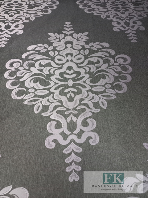 Materiał TKANINA ZASŁONOWA DWUSTRONNA ORNAMENT 180 CM , SZARY , STAL jasny fiolet Materiał TKANINA ZASŁONOWA DWUSTRONNA ORNAMENT 180 CM , SZARY , STAL jasny fiolet