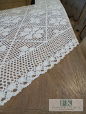 OBRUS NICIANY 120 / 120 CM , BIEL 100 % BAWEŁNA tkany klockowo SZYDEŁKOWY OBRUS NICIANY 120 / 120 CM , BIEL 100 % BAWEŁNA tkany klockowo SZYDEŁKOWY