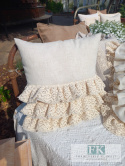 PODUSZKA (poszewka i wkład) NATURA 3 DEKORACYJNE FALBANY KORONKA ,PROWANSJA, SHABBY,CHIC PODUSZKA (poszewka i wkład) NATURA 3 DEKORACYJNE FALBANY KORONKA ,PROWANSJA, SHABBY,CHIC