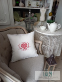 POSZEWKA 45X45 KOLEKCJA CZERWONE SERCE PROWANSJA SHABBY FRANCJA POSZEWKA 45X45 KOLEKCJA CZERWONE SERCE PROWANSJA SHABBY FRANCJA