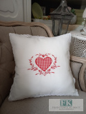 POSZEWKA 45X45 KOLEKCJA CZERWONE SERCE PROWANSJA SHABBY FRANCJA POSZEWKA 45X45 KOLEKCJA CZERWONE SERCE PROWANSJA SHABBY FRANCJA