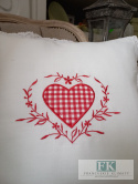 POSZEWKA 45X45 KOLEKCJA CZERWONE SERCE PROWANSJA SHABBY FRANCJA POSZEWKA 45X45 KOLEKCJA CZERWONE SERCE PROWANSJA SHABBY FRANCJA
