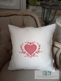 POSZEWKA 45X45 KOLEKCJA CZERWONE SERCE PROWANSJA SHABBY FRANCJA POSZEWKA 45X45 KOLEKCJA CZERWONE SERCE PROWANSJA SHABBY FRANCJA