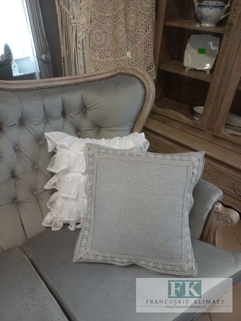 POSZEWKA KORONKA 40/40 SZARA ,PROWANSJA , SHABBY