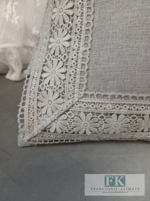 POSZEWKA KORONKA 40/40 SZARA ,PROWANSJA , SHABBY