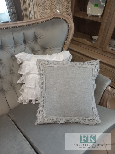 POSZEWKA KORONKA 40/40 SZARA ,PROWANSJA , SHABBY