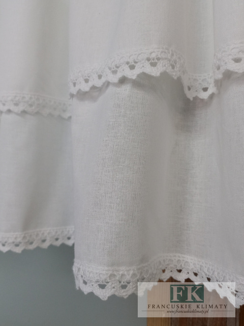 ZAZDROSTKA SZYTA KOKARDKA BIEL 100CM , WYS 45 CM SHABBY , BAWEŁNA 100% ZAZDROSTKA SZYTA KOKARDKA BIEL 100CM , WYS 45 CM SHABBY , BAWEŁNA 100%