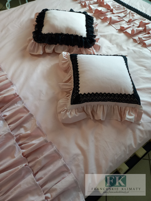 EKSKLUZYWNA POŚCIEL 160x200 FALBANY HANDMADE BAWEŁNA 100% FRANCJA PROWANSJA EKSKLUZYWNA POŚCIEL 160x200 FALBANY HANDMADE BAWEŁNA 100% FRANCJA PROWANSJA