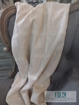 PLED, NARZUTA, BEŻ, AŻUR 150/200 CM PROWANSJA SHABBY