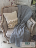 PLED, NARZUTA, SZARY ,AŻUR 150/200 CM PROWANSJA SHABBY PLED, NARZUTA, SZARY ,AŻUR 150/200 CM PROWANSJA SHABBY